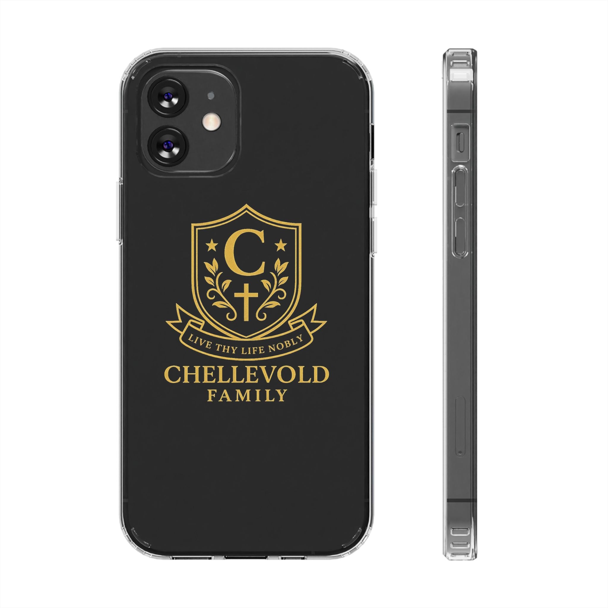 Personalized Family Crest Phone Case, Custom Impact-Resistant Cover, Monogrammed Protector, Gift for Loved Ones, Unique Family Keepsake