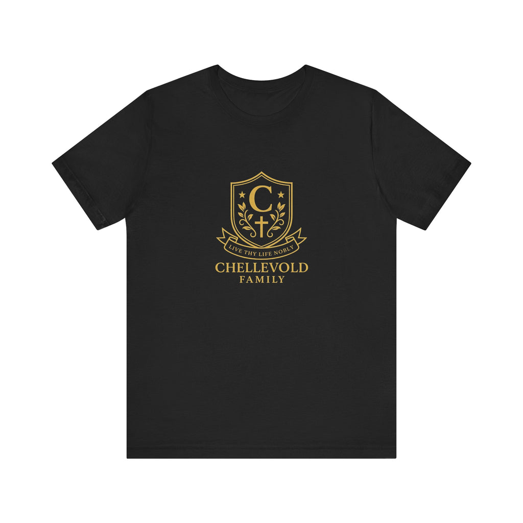 Chellevold Family Crest Unisex Tee, Family Reunion Shirt, Personalized Gift, Heritage Apparel, Casual Wear