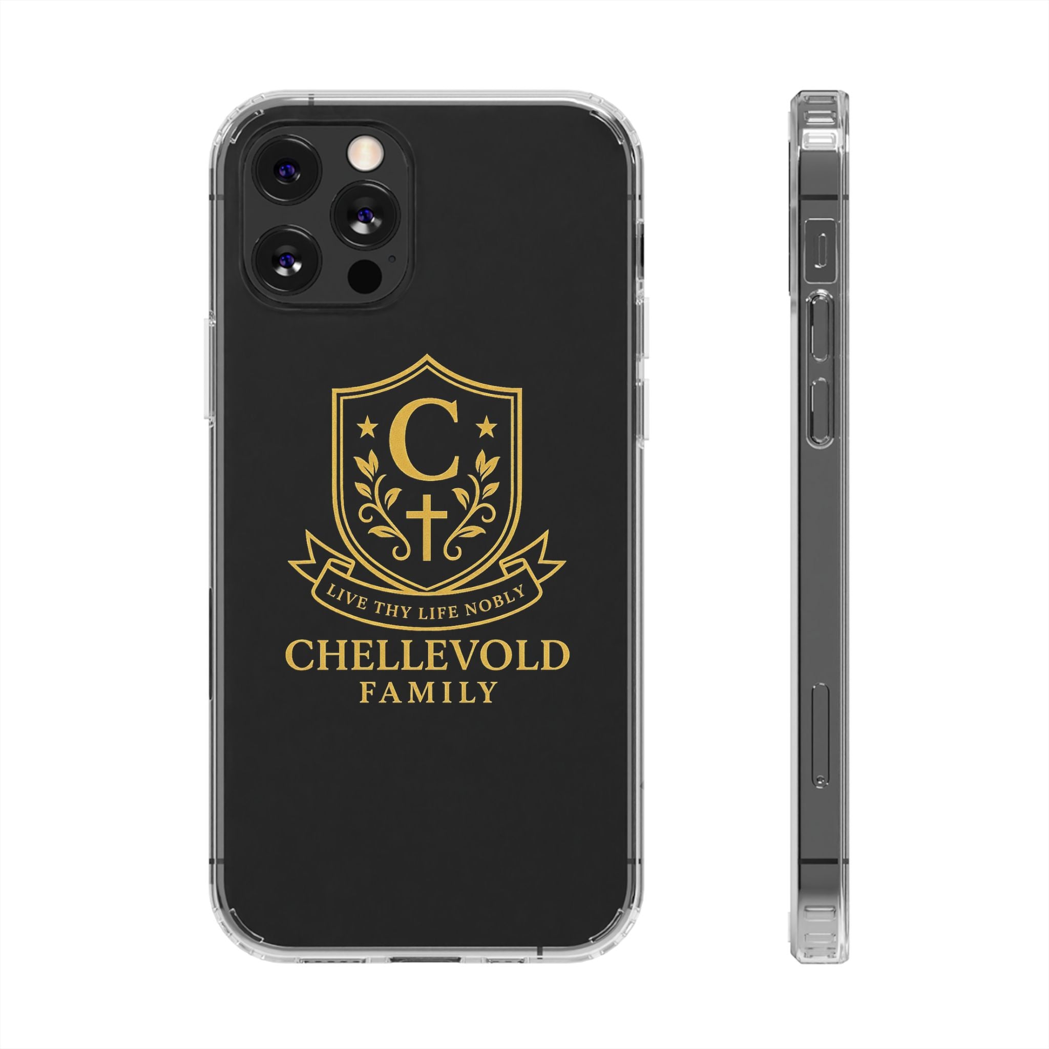 Personalized Family Crest Phone Case, Custom Impact-Resistant Cover, Monogrammed Protector, Gift for Loved Ones, Unique Family Keepsake