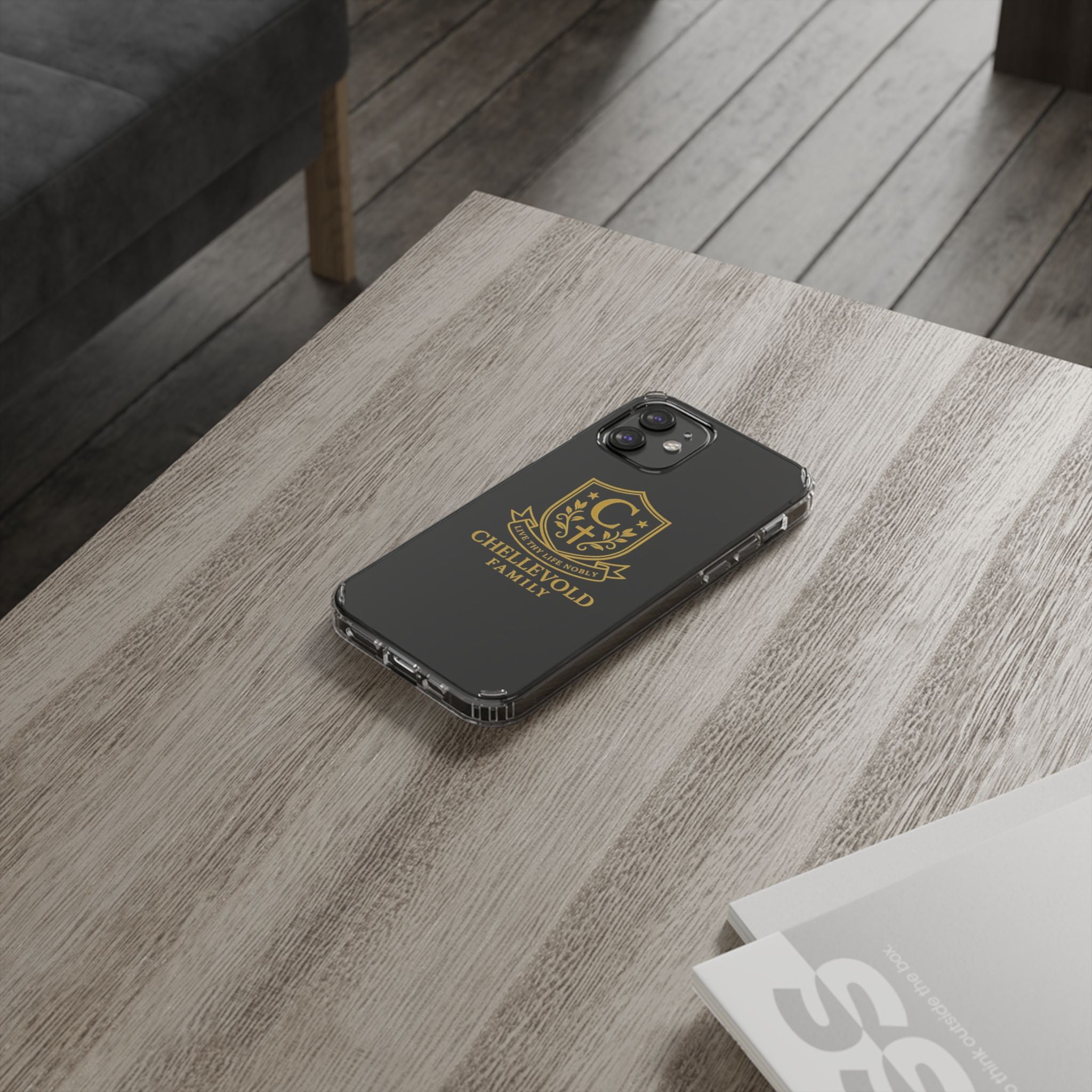 Personalized Family Crest Phone Case, Custom Impact-Resistant Cover, Monogrammed Protector, Gift for Loved Ones, Unique Family Keepsake