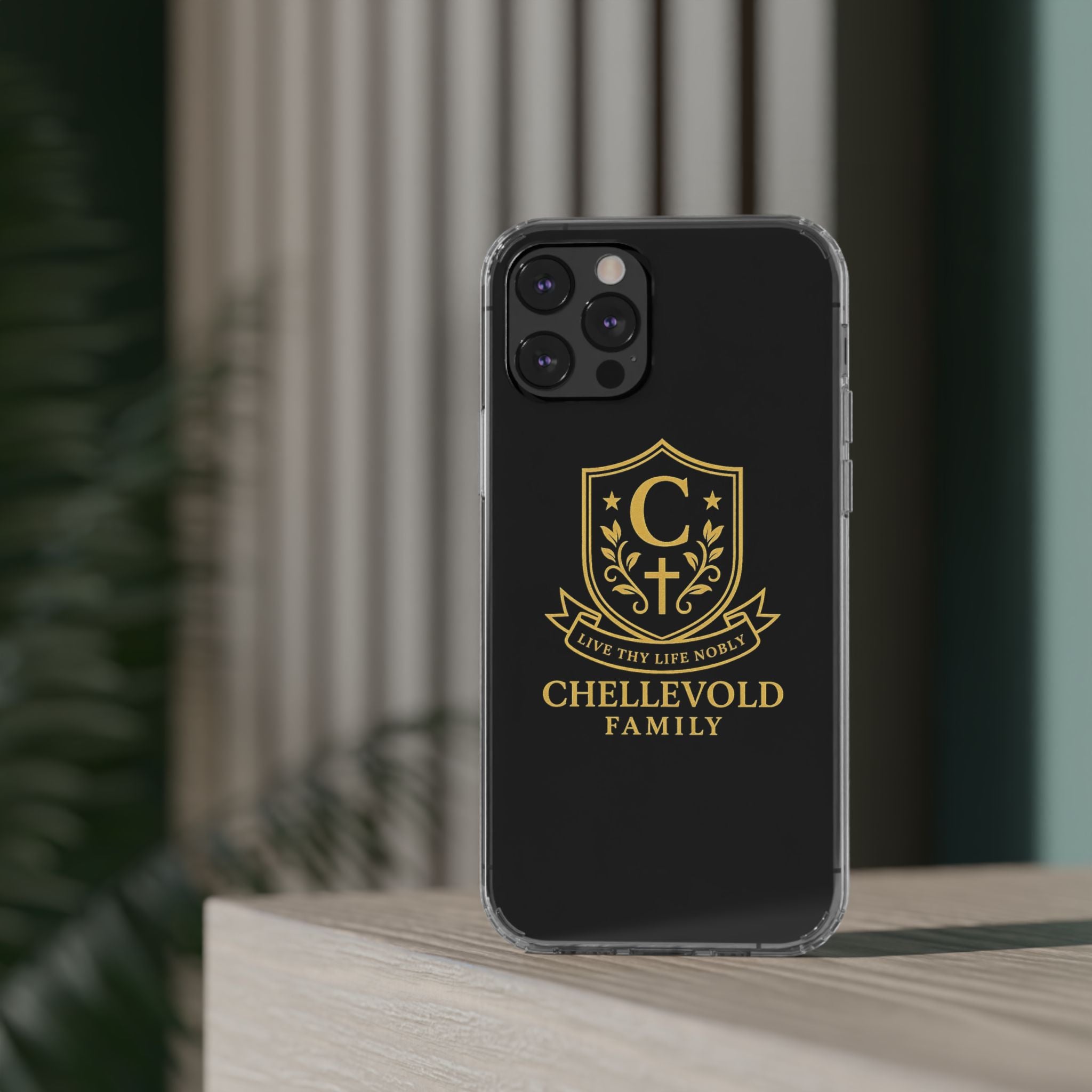 Personalized Family Crest Phone Case, Custom Impact-Resistant Cover, Monogrammed Protector, Gift for Loved Ones, Unique Family Keepsake