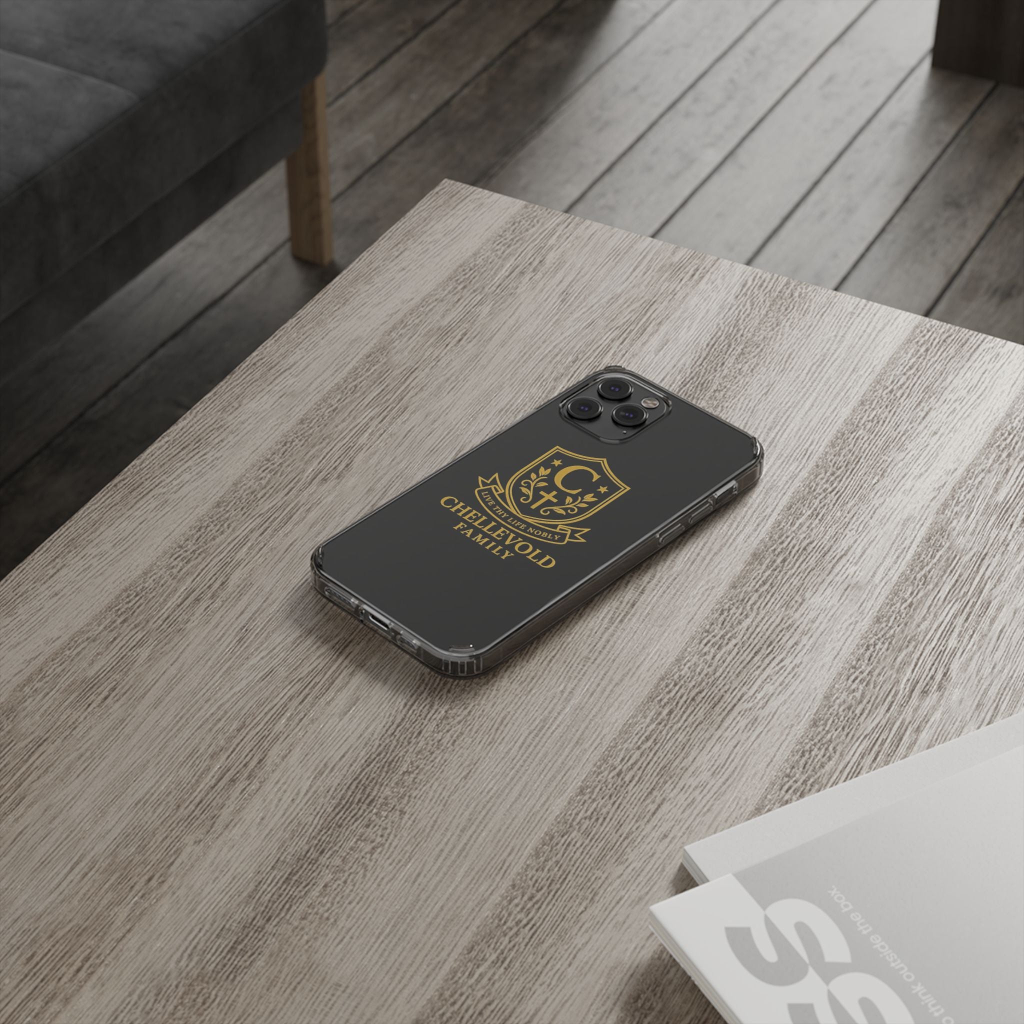 Personalized Family Crest Phone Case, Custom Impact-Resistant Cover, Monogrammed Protector, Gift for Loved Ones, Unique Family Keepsake