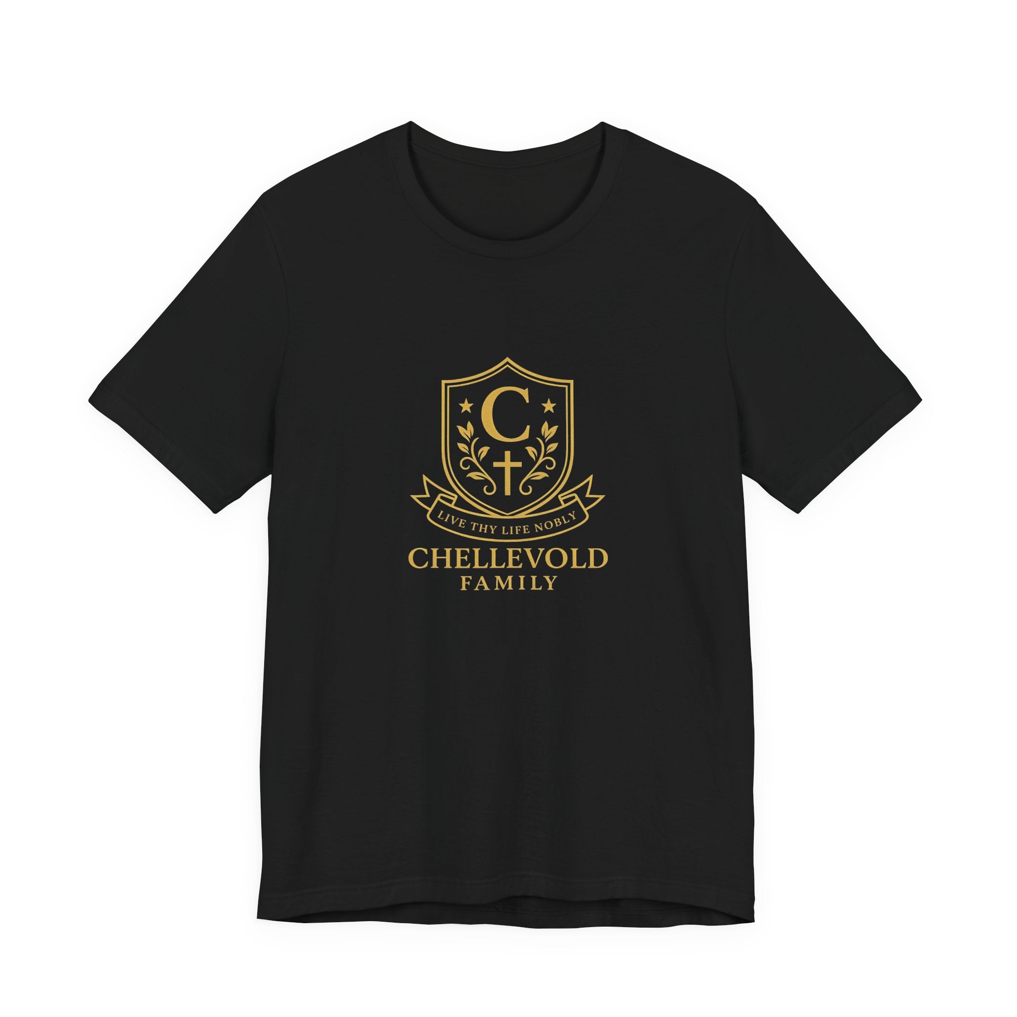 Chellevold Family Crest Unisex Tee, Family Reunion Shirt, Personalized Gift, Heritage Apparel, Casual Wear